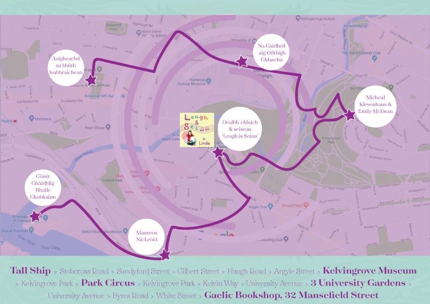 Route of the Cuairt Mhòr in Glasgow's West End