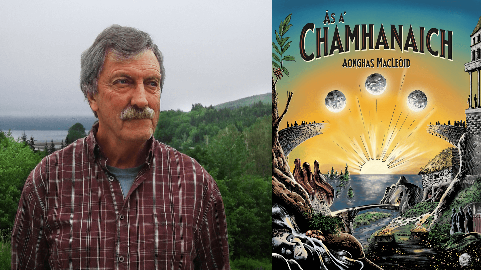 Angus MacLeod, author and artist of the Gaelic graphic novel Ás a' Chamhanaich